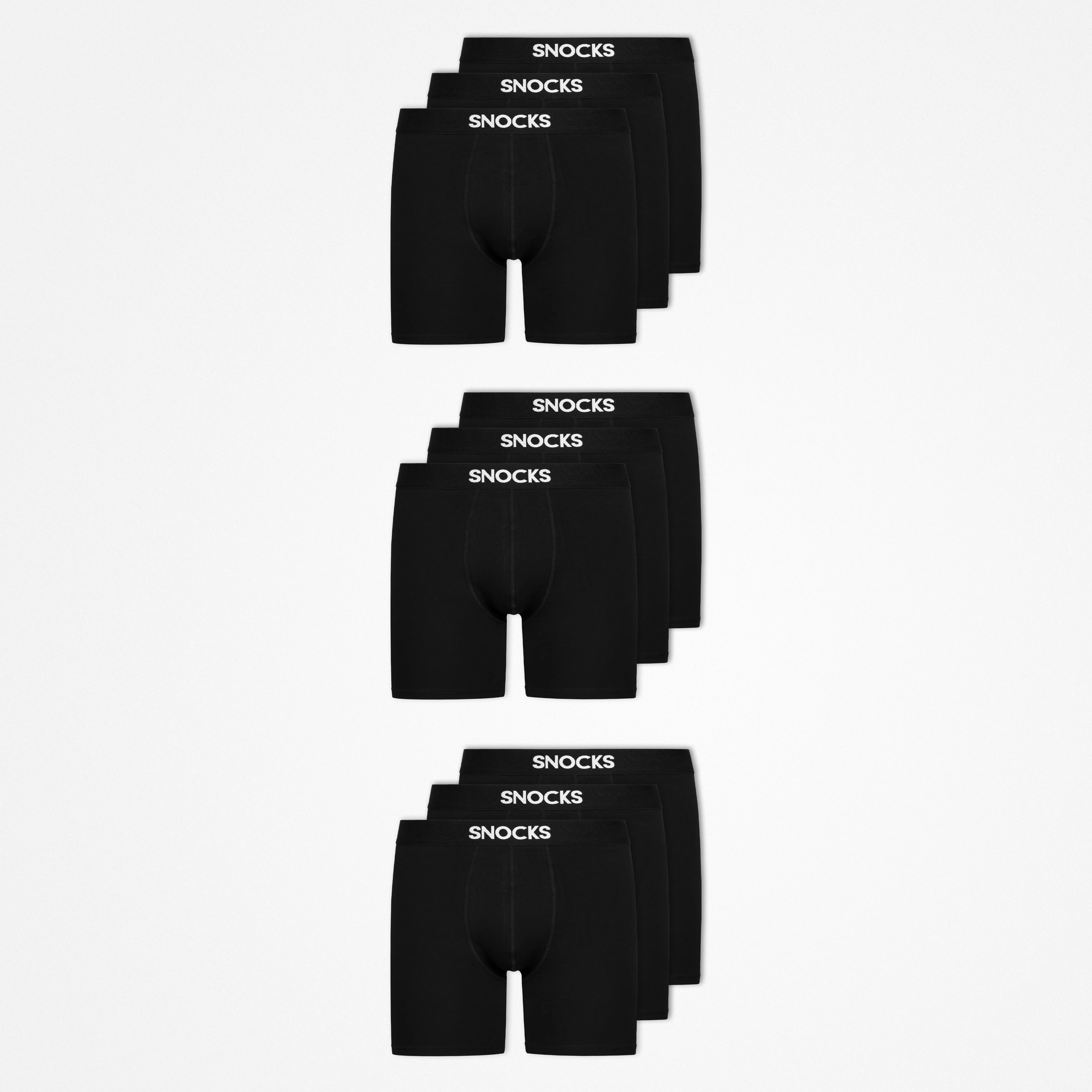Lange Premium Boxershorts | Schwarz – 12