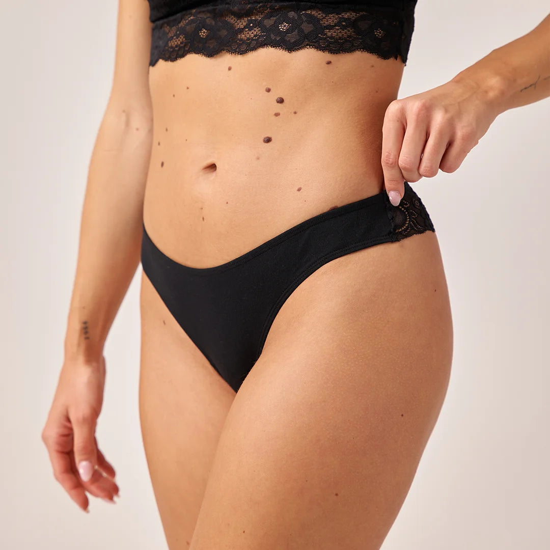 Tangas mit Spitze back ass | Schwarz – 5
