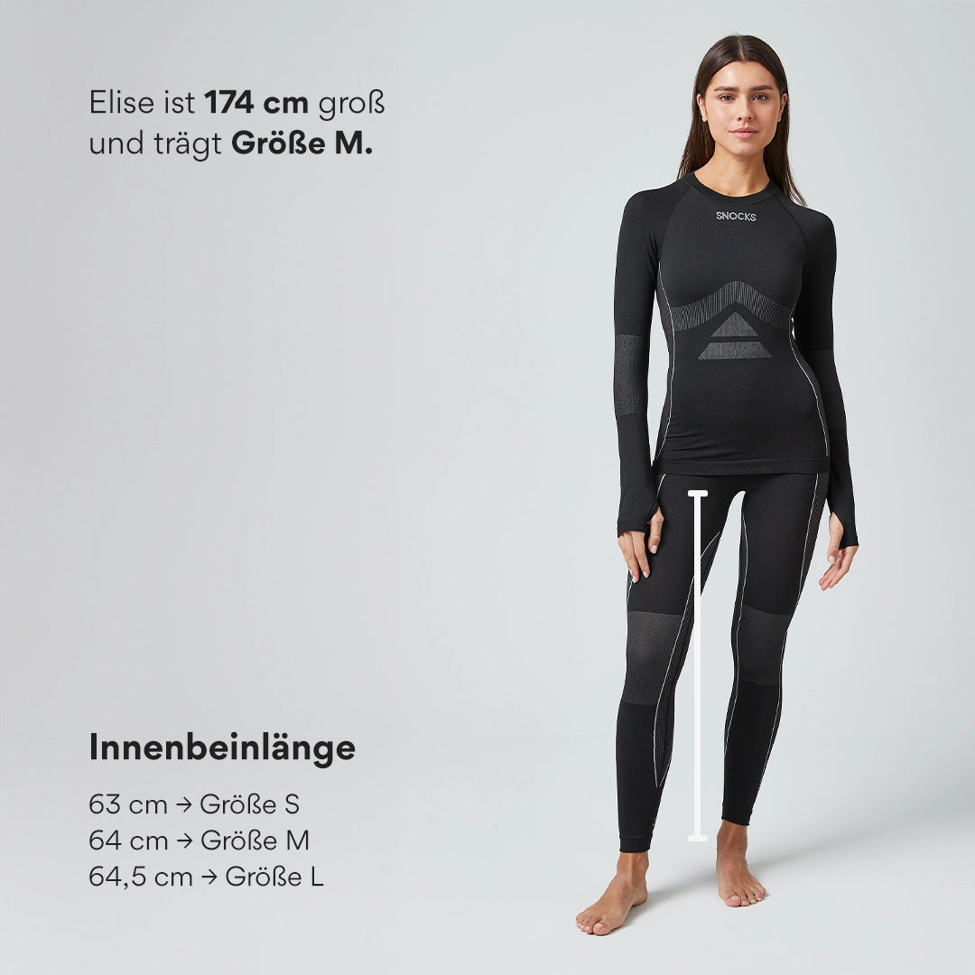 Thermounterwäsche Damen | Schwarz – 10