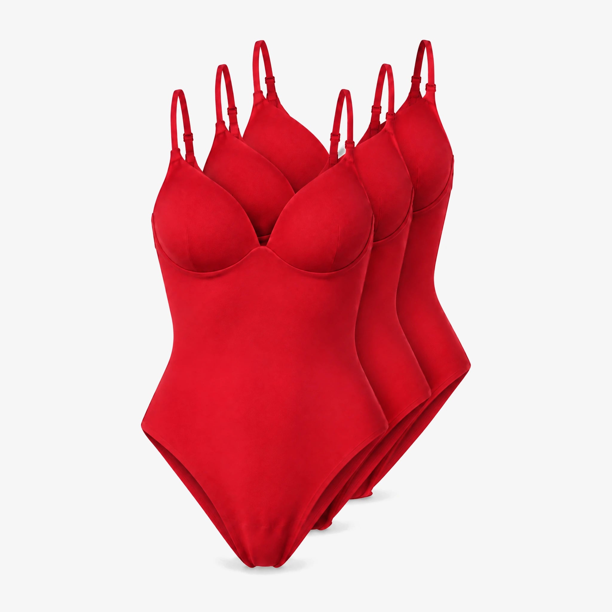 Microfiber Body mit integriertem BH | Classic Red – 14