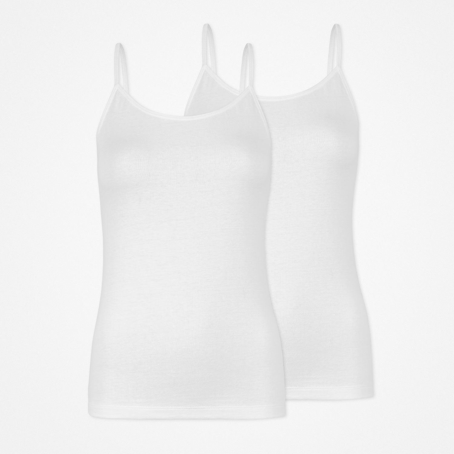 Damen Spaghetti Tops | Weiß