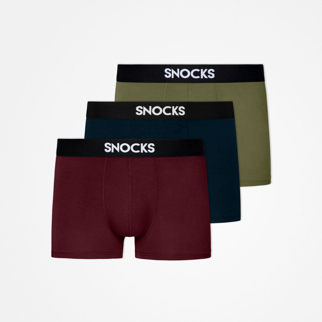 Premium Boxershorts | Mix (Rot/Olive/Blau) – 10