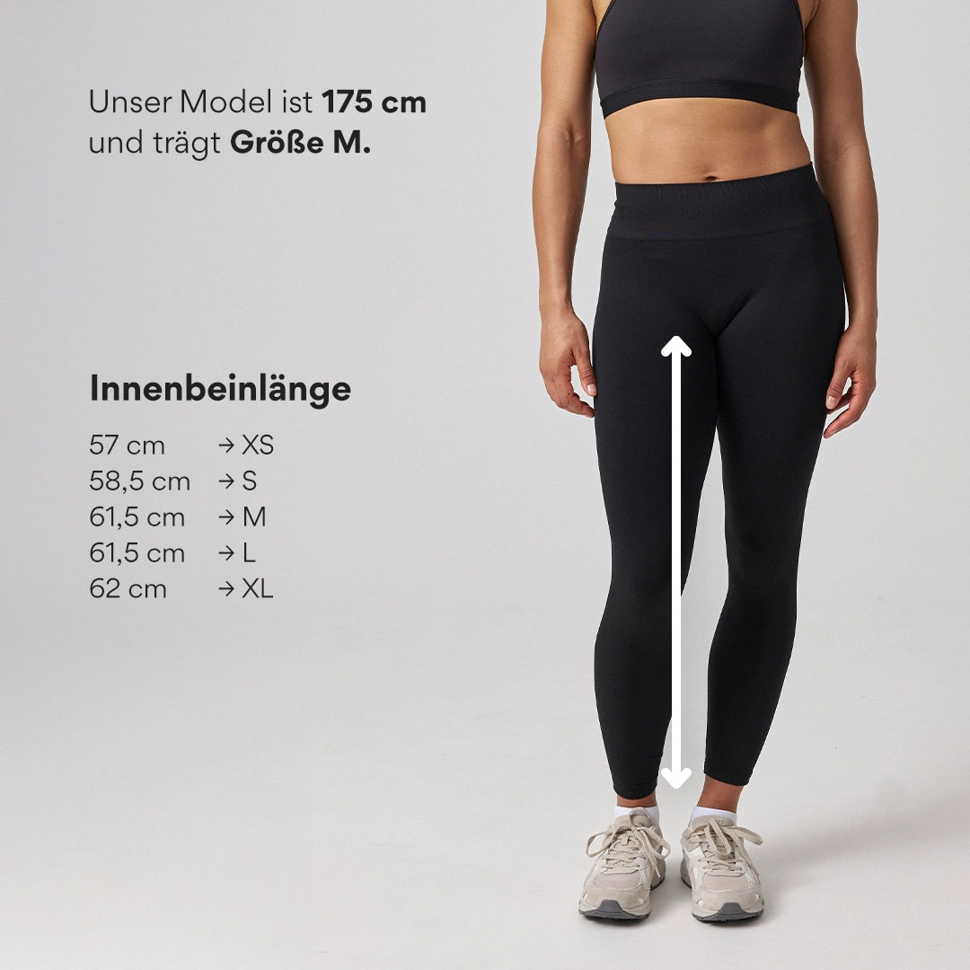 High Waist Leggings Seamless | Schwarz – 12