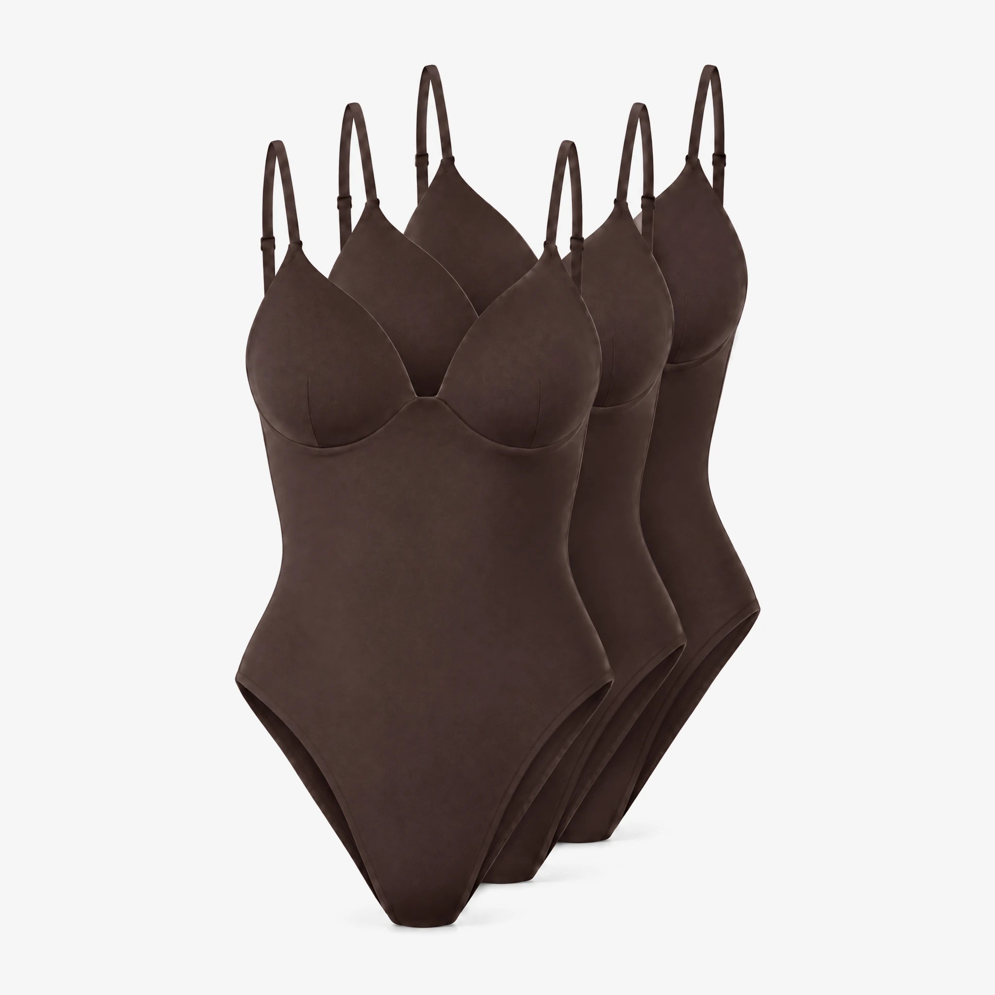 Microfiber Body mit integriertem BH | Coffee Bean – 14