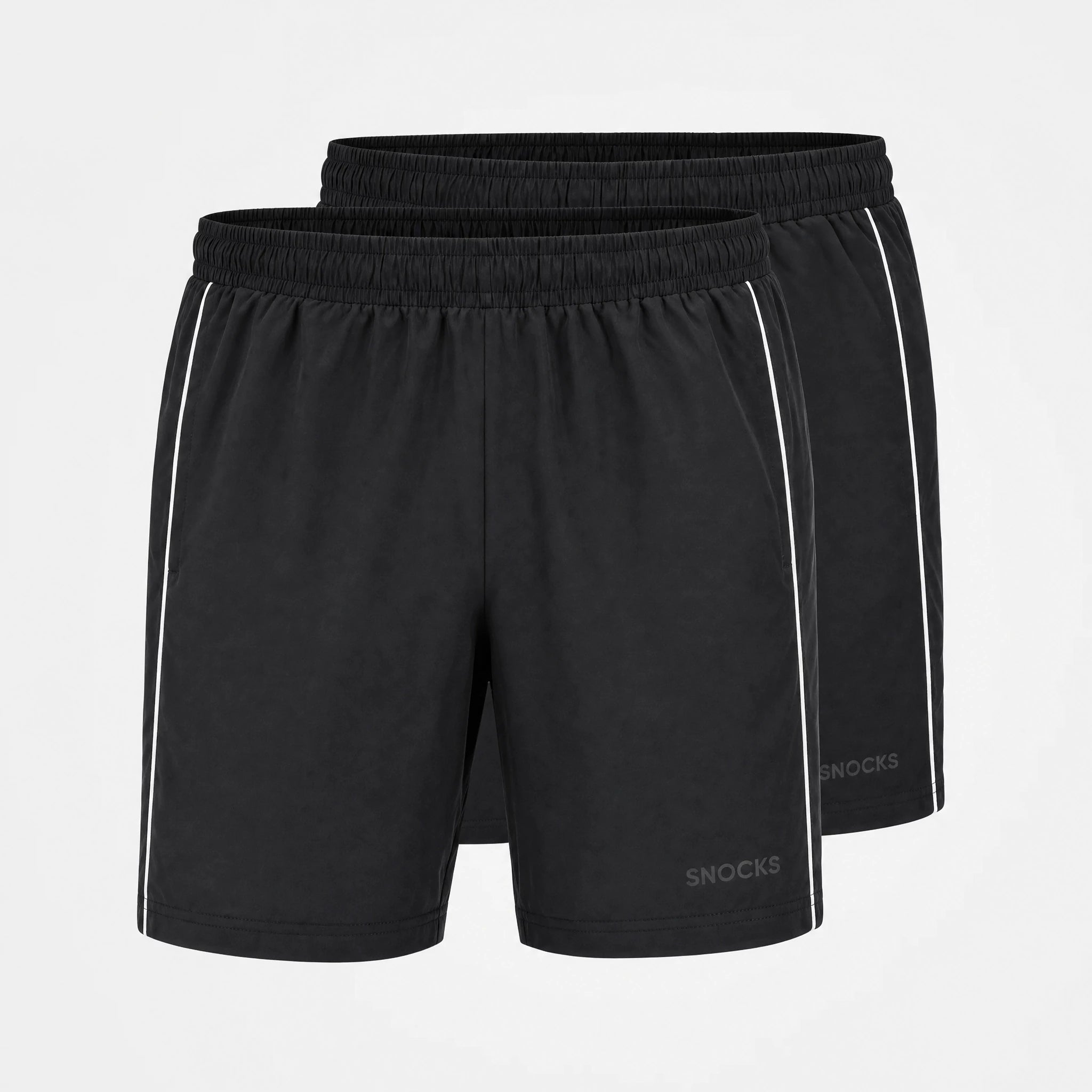 Sport Shorts Herren mit Kontraststreifen | Schwarz – 11