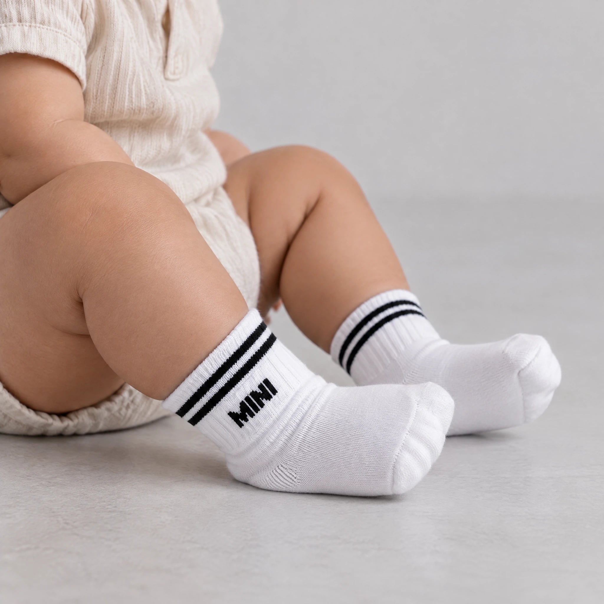 Familiensocken „Daddy, Daddy, Mini“ | Weiß – 4