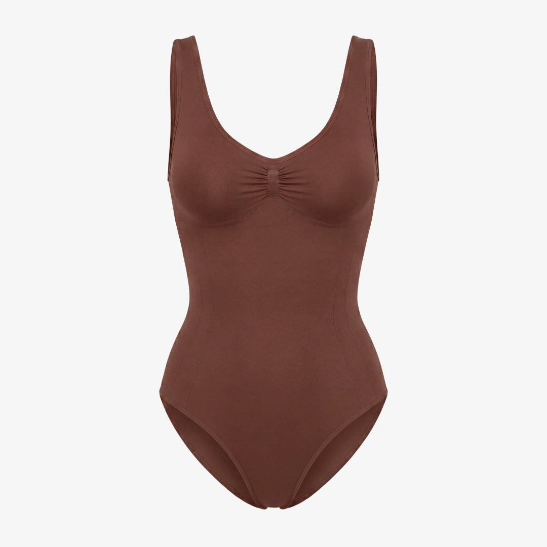 Shaping Body mit breiten Trägern | Braun – 9