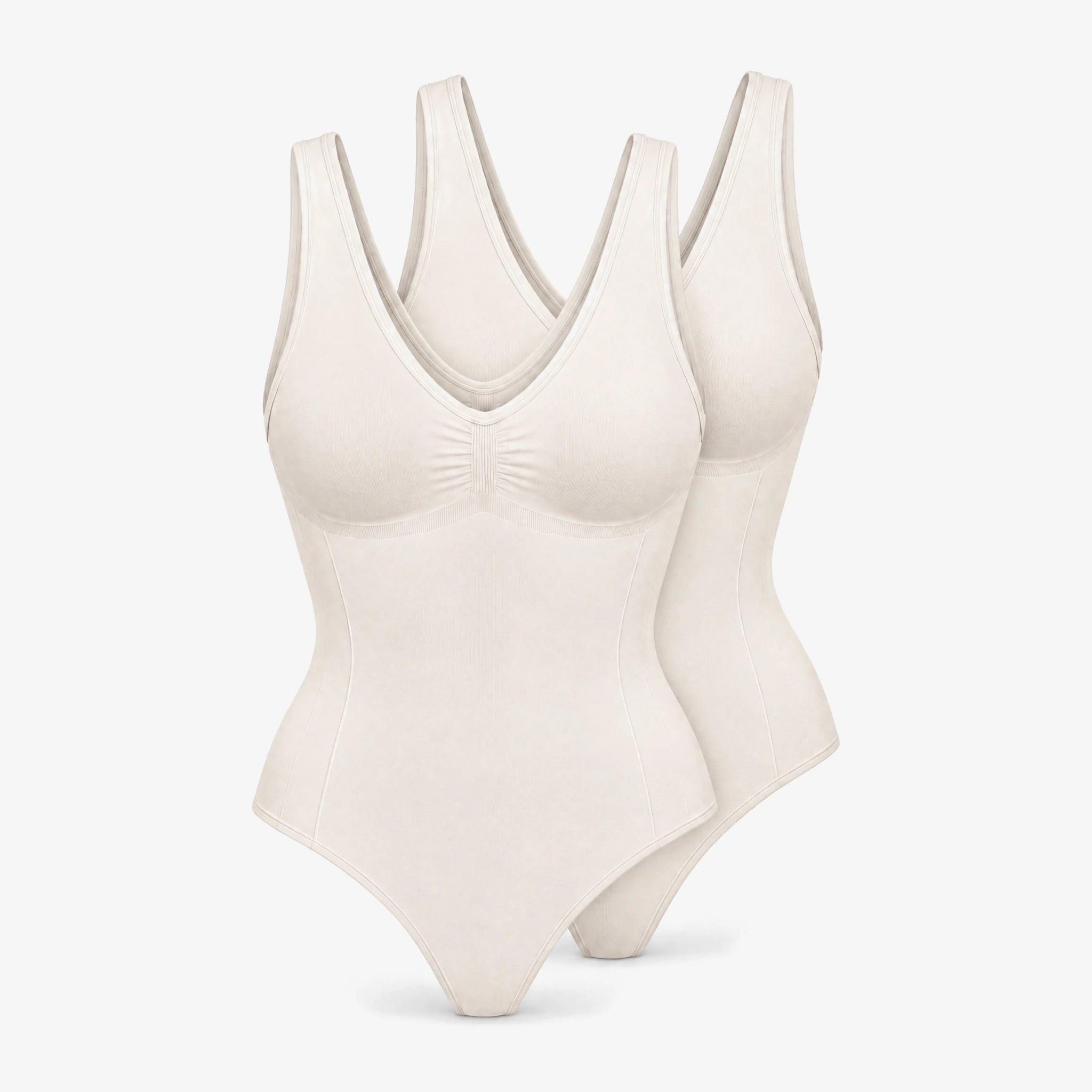 Stark formender Shaping Body mit Cups | Cremeweiß – 13