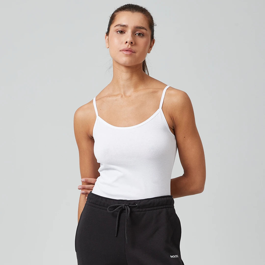 Damen Spaghetti Tops | Schwarz-Weiß – 2