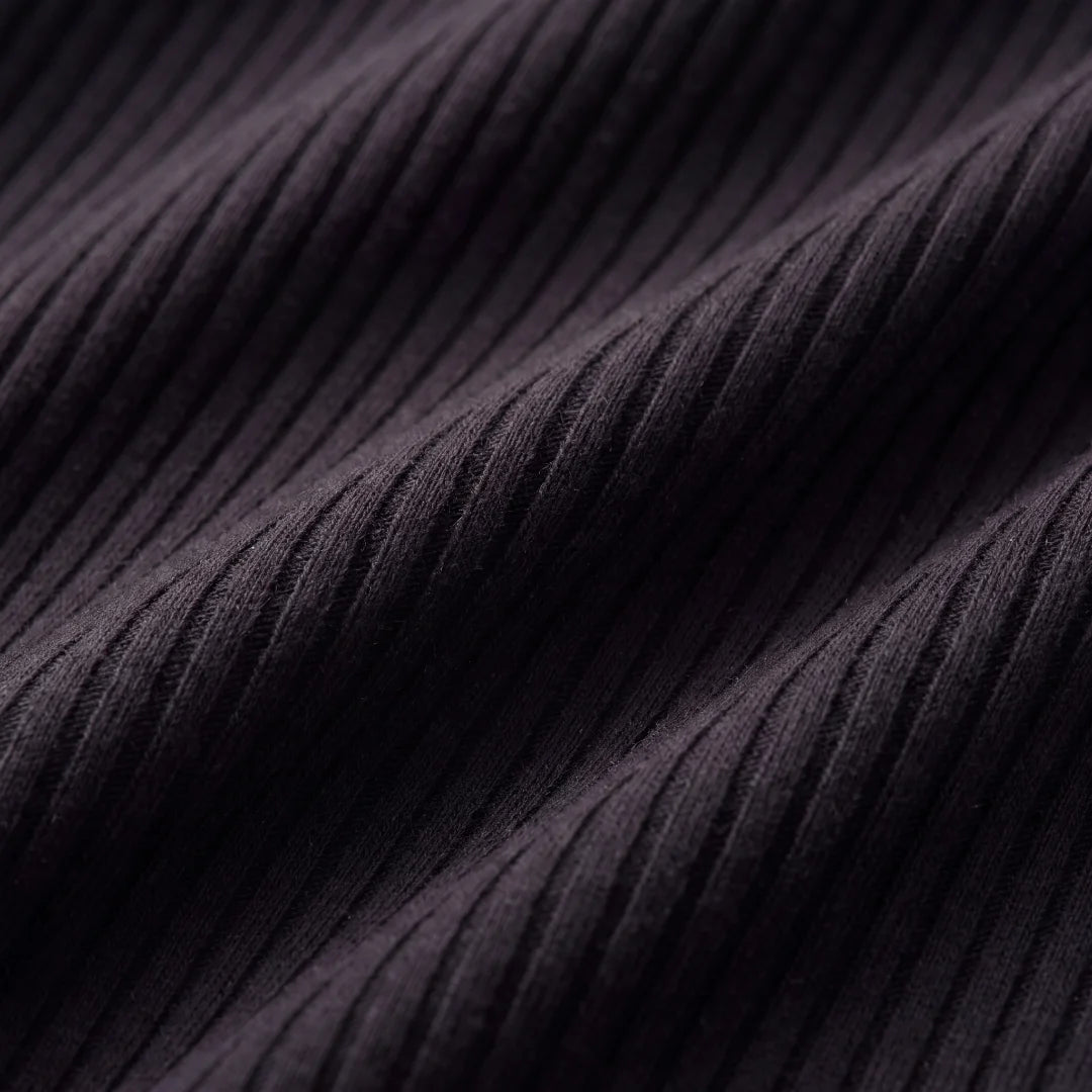 Loungehose Damen Rippstruktur | Schwarz – 3
