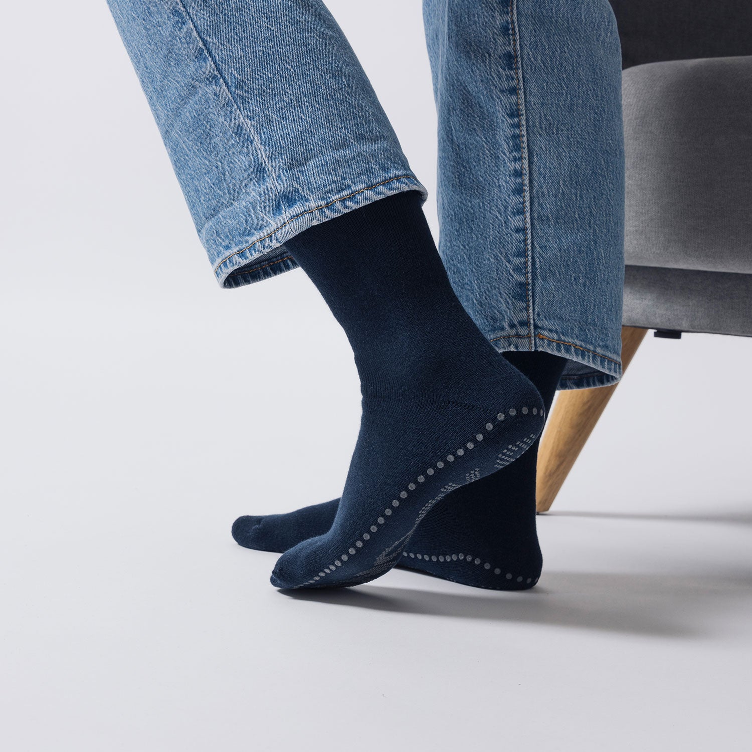 Anti-Rutsch Socken | Grau (SNOCKS) – 3
