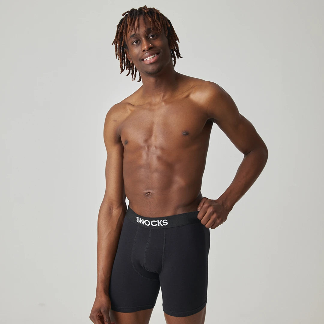 Lange Premium Boxershorts | Schwarz – 4