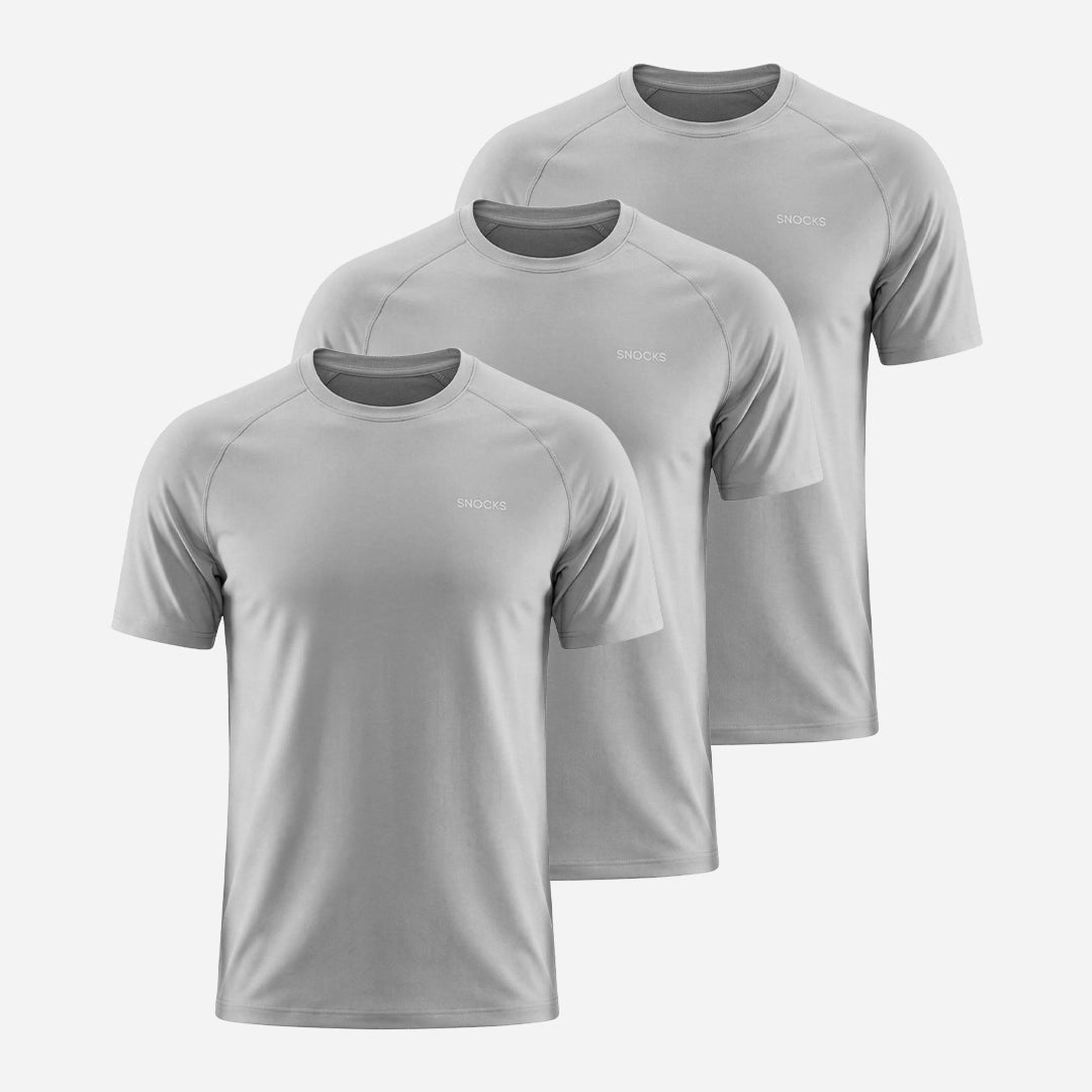 Trainingsshirt Raglan Herren | Silber Grau – 11