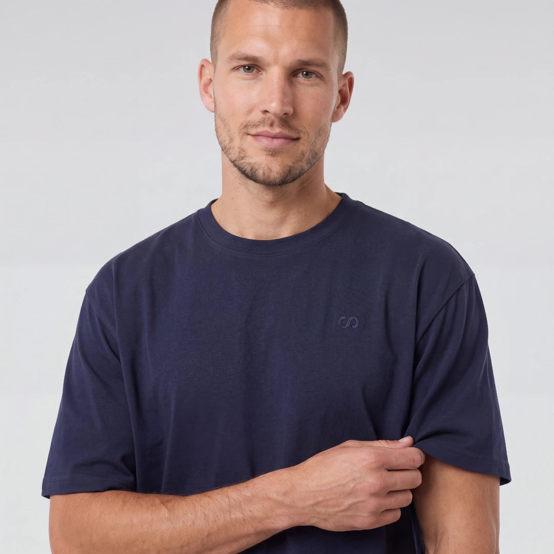 Schlafanzug Set Herren kurz | Dunkelblau – 8