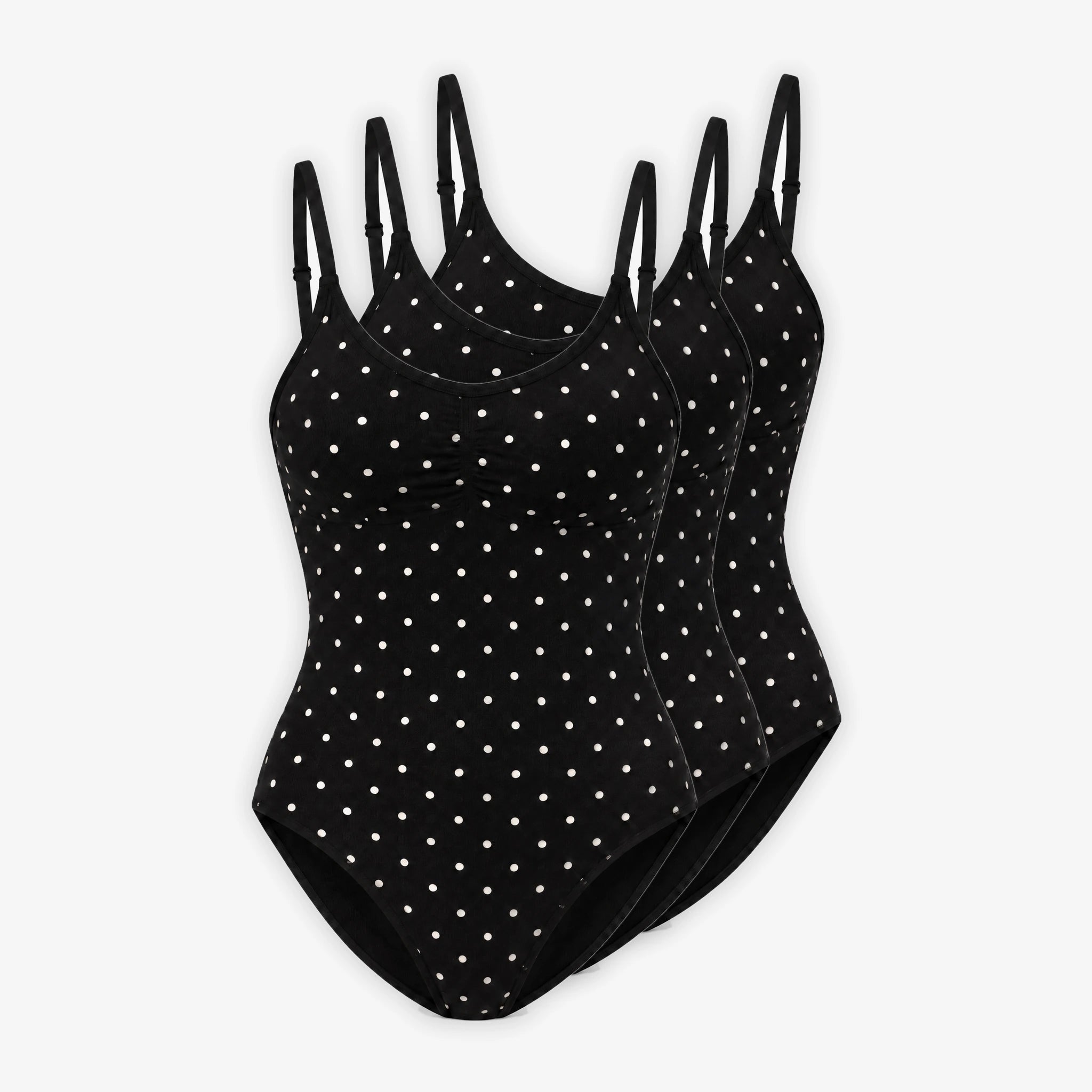 Shaping Body Slip Seamless | Schwarz mit weißen Punkten – 11