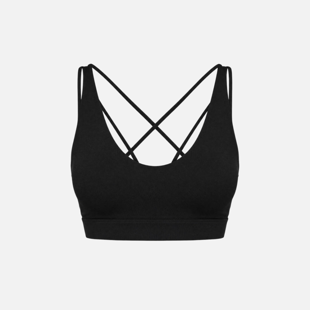 Premium Sport-BH Multi-Strap | Schwarz