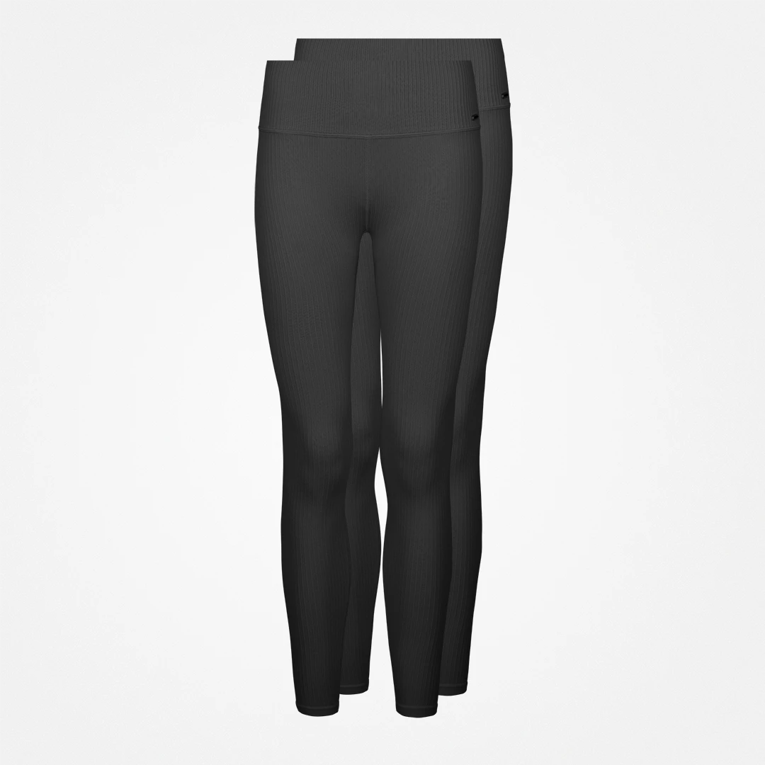 Gerippte Leggings | Schwarz – 13