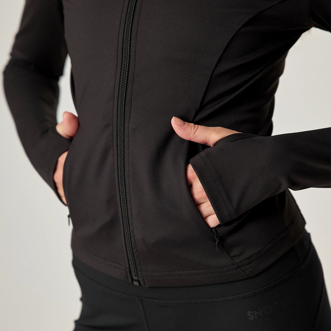 Sportjacke Damen mit Reißverschluss | Schwarz – 6