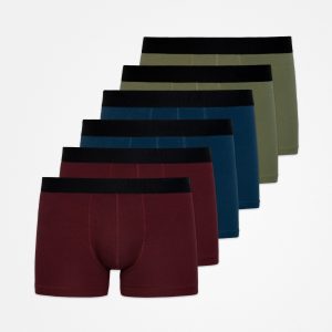 Boxershorts ohne Logo | Mix (Rot/Olive/Blau)