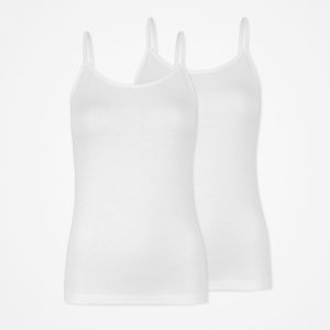 Damen Spaghetti Tops | Weiß