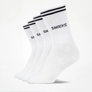 Hohe Sportsocken mit Streifen Kinder | Weiß
