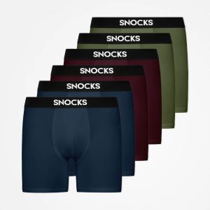 Lange Boxershorts | Mix (Rot/Olive/Blau)