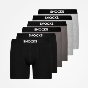 Lange Boxershorts | Mix (Schwarz/Grau/Hellgrau)