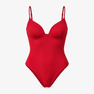 Microfiber Body mit integriertem BH | Classic Red