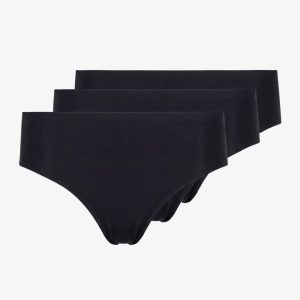 Microfiber High Waist Seamless Tanga | Schwarz