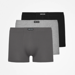 Retro Boxershorts | Mix (Schwarz/Grau/Hellgrau)