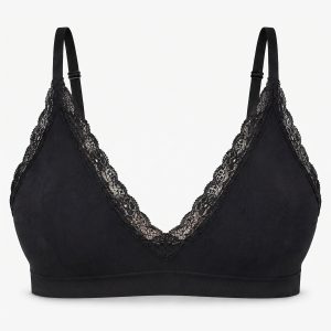 Seamless Spitzen Bralette | Schwarz
