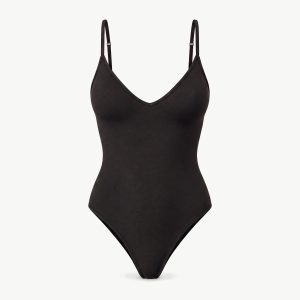 Seamless String Body mit Cups | Schwarz