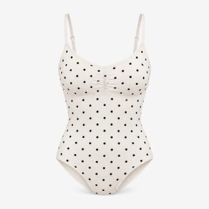 Shaping Body Slip Seamless | Cremeweiß mit schwarzen Punkten