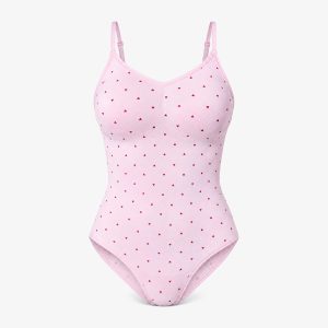 Shaping Body Slip Seamless | Rosa mit Herzchen