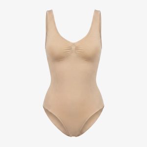 Shaping Body mit breiten Trägern | Beige