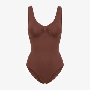 Shaping Body mit breiten Trägern | Braun