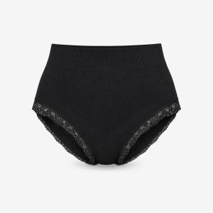 Shaping Taillenslip mit Spitze | Schwarz