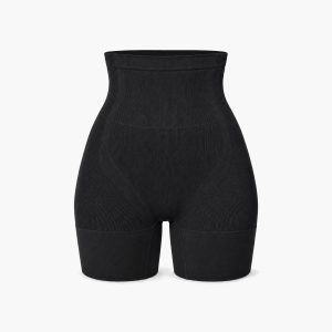 Stark formende Shaping Shorts High Waist | Schwarz