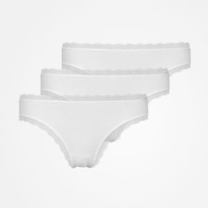 Tangas mit Spitze | Weiß