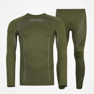 Thermounterwäsche Herren mit Daumenloch | Olive