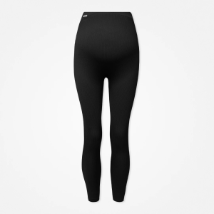 Umstandsleggings Seamless | Schwarz